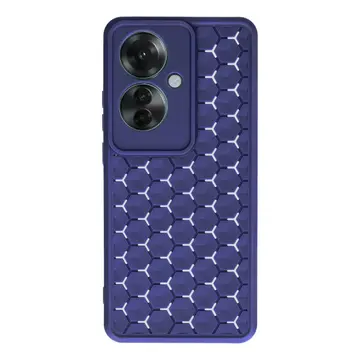 Oppo Reno 11f Kılıf Petek Silikon Kapak - Lacivert
