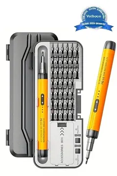 3.7v Şarjlı Mini Elektrikli Tornavida Seti 500mah Type-c Manyetik Hassas Uçlu Vida Seti 38 Parça