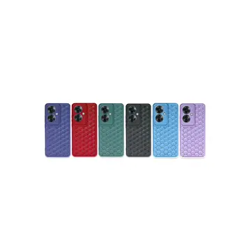 Oppo Reno 11f Kılıf Petek Silikon Kapak - Kırmızı