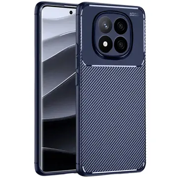 Xiaomi Redmi Note 14 Pro 5g Kılıf Auto Focus Karbon Kapak - Lacivert