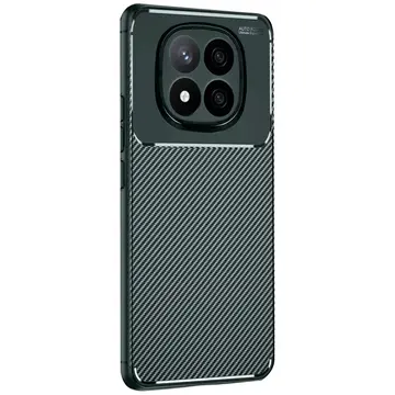 Xiaomi Redmi Note 14 Pro 5g Kılıf Auto Focus Karbon Kapak - Koyu Yeşil