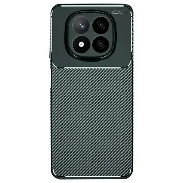 Xiaomi Redmi Note 14 Pro Plus Kılıf Auto Focus Karbon Kapak - Koyu Yeşil