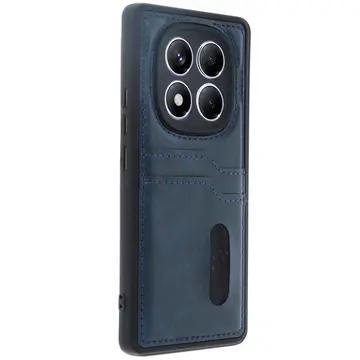 Xiaomi Redmi Note 14 Pro 5g Kılıf Sara Kartvizitli Deri Kılıf - Lacivert