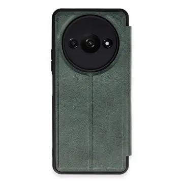 Xiaomi Redmi A3 4g Kılıf Flip Cover - Koyu Yeşil