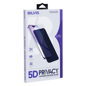 İphone 16 5d Privacy Diamond Hayalet Cam Ekran Koruyucu