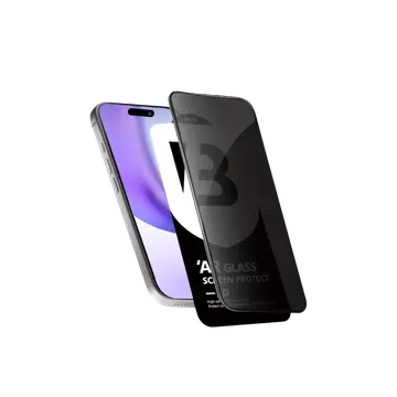 İphone 16 5d Privacy Diamond Hayalet Cam Ekran Koruyucu