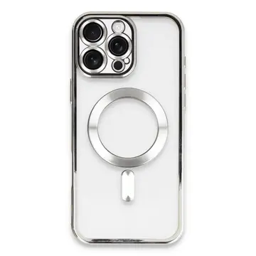 İphone 16 Pro Max Kılıf Kross Magneticsafe Kapak - Gümüş
