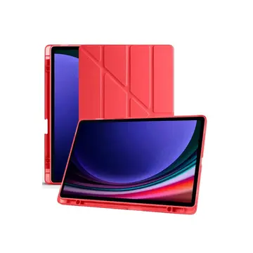 Samsung Galaxy X510 Tab S9 Fe 11 Kılıf Kalemlikli Mars Tablet Kılıfı - Kırmızı
