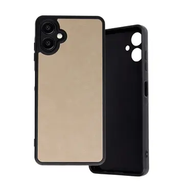 Samsung Galaxy A06 Kılıf Aras Deri Kapak - Pudra
