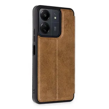 Xiaomi Redmi 13c Kılıf Flip Cover - Taba