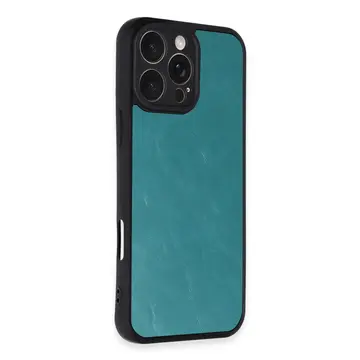 İphone 16 Pro Max Kılıf Aras Deri Kapak - Açık Yeşil