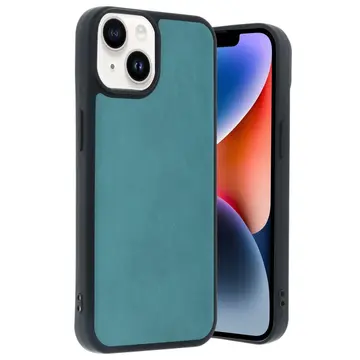 İphone 15 Kılıf Aras Deri Kapak - Açık Yeşil