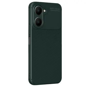 Vivo Y18 Kılıf Auto Focus Karbon Kapak - Koyu Yeşil