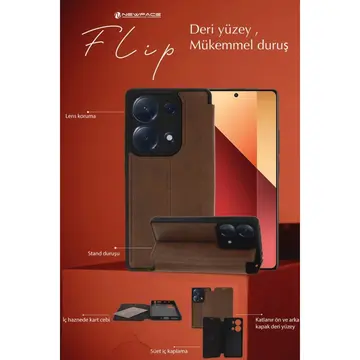 Samsung Galaxy A35 5g Kılıf Flip Cover - Siyah