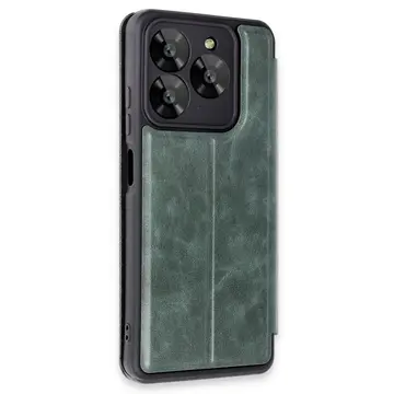 General Mobile Era 50 Kılıf Flip Cover - Koyu Yeşil