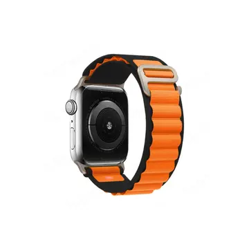 Watch Ultra 49mm Mountain Kordon - Siyah-turuncu