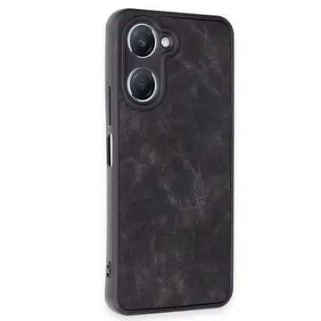 Vivo Y18 Kılıf Aras Deri Kapak - Siyah