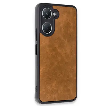 Vivo Y18 Kılıf Aras Deri Kapak - Taba