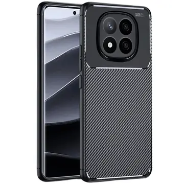 Xiaomi Redmi Note 14 Pro 4g Kılıf Auto Focus Karbon Kapak - Siyah