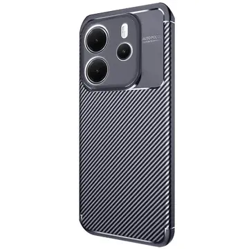 Xiaomi Redmi Note 14 4g Kılıf Auto Focus Karbon Kapak - Lacivert