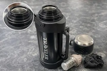 2000 Ml Çift Katmanlı Vakumlu Paslanmaz Çelik Termos