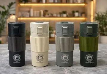350 Ml Paslanmaz Çelik Termos Dereceli Mug - Sızdırmaz Kapaklı Çift Katmanlı Dereceli Termos