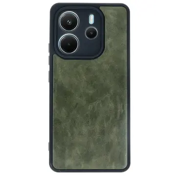 Xiaomi Redmi Note 14 4g Kılıf Aras Deri Kapak - Koyu Yeşil