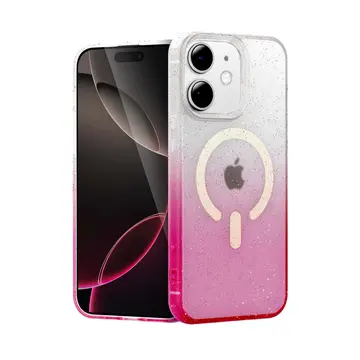 İphone 11 Pummel Shiny Magsafe Kapak - Pembe