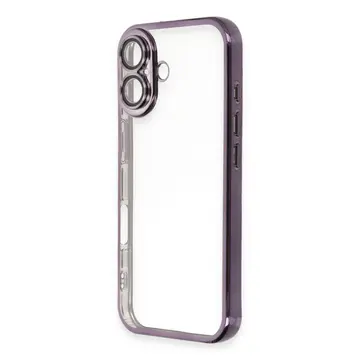 İphone 16 Plus Kılıf Razer Lensli Silikon - Mor