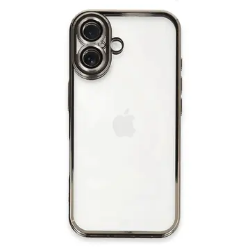 İphone 16 Plus Kılıf Razer Lensli Silikon - Titanyum Gri