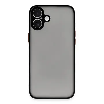 İphone 16 Plus Kılıf Montreal Silikon Kapak - Siyah