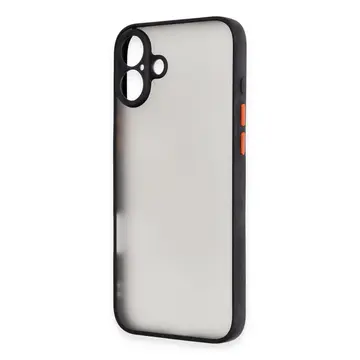 İphone 16 Plus Kılıf Montreal Silikon Kapak - Siyah