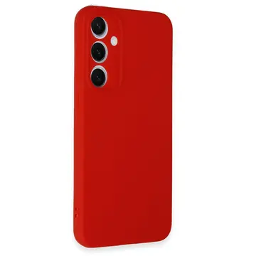 Samsung Galaxy S24 Fe Kılıf Nano İçi Kadife Silikon - Kırmızı