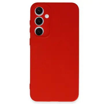 Samsung Galaxy S24 Fe Kılıf Nano İçi Kadife Silikon - Kırmızı