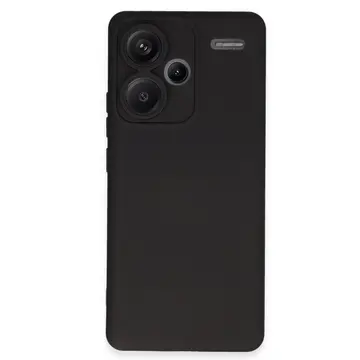Xiaomi Redmi Note 13 Pro Plus Kılıf Nano İçi Kadife Silikon - Siyah