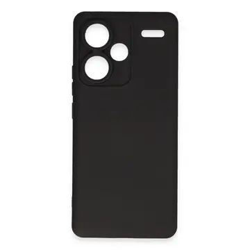 Xiaomi Redmi Note 13 Pro Plus Kılıf Nano İçi Kadife Silikon - Siyah