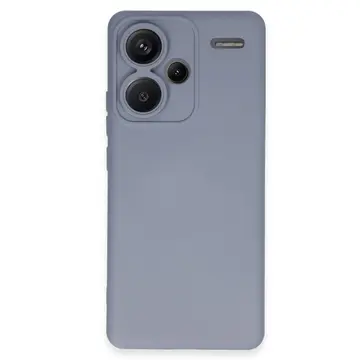 Xiaomi Redmi Note 13 Pro Plus Kılıf Nano İçi Kadife Silikon - Gri