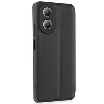 Oppo A38 Kılıf Flip Cover - Siyah