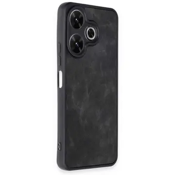 Xiaomi Redmi 13 4g Kılıf Aras Deri Kapak - Siyah