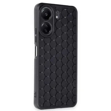 Xiaomi Redmi 13c Kılıf Petek Silikon Kapak - Siyah