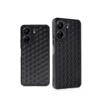 Xiaomi Redmi 13c Kılıf Petek Silikon Kapak - Siyah