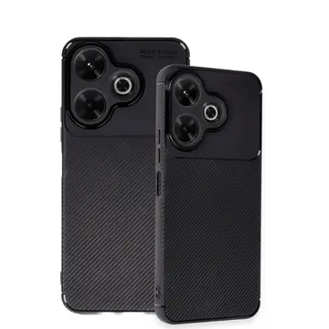 Xiaomi Redmi 13 4g Kılıf Auto Focus Karbon Kapak - Siyah
