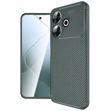 Xiaomi Redmi 13 4g Kılıf Auto Focus Karbon Kapak - Koyu Yeşil