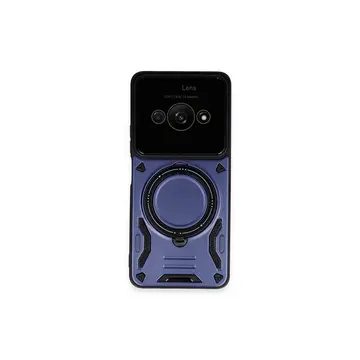 Xiaomi Poco C61 Kılıf Joy Lens Standlı Kapak - Lacivert