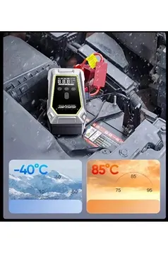 Tank Model Şarjlı 12.000 Mah Taşınabilir Çanta Araç Akü Takviye Cihazı Işıklı Hava Kompresörü