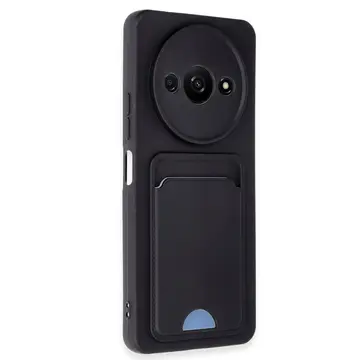 Xiaomi Redmi A3 4g Kılıf Kelvin Kartvizitli Silikon - Siyah