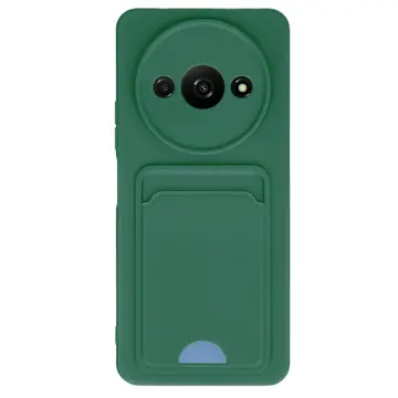 Xiaomi Redmi A3 4g Kılıf Kelvin Kartvizitli Silikon - Koyu Yeşil