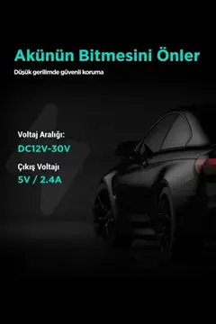 Park Modu Kablosu Type-c Akü Sigorta Bağlantı Kablosu Araç İçi Kamera Tüm Kameralara Uyumlu
