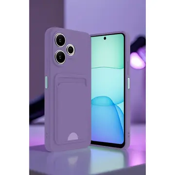 Xiaomi Redmi 13 4g Kılıf Kelvin Kartvizitli Silikon - Koyu Yeşil