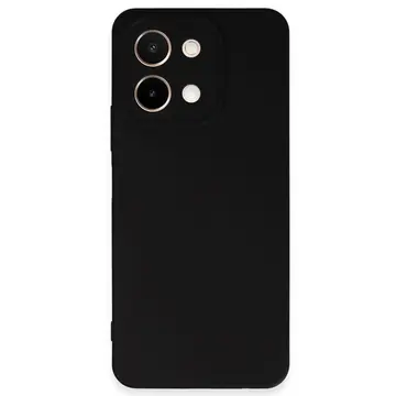Vivo Y28 Kılıf First Silikon - Siyah